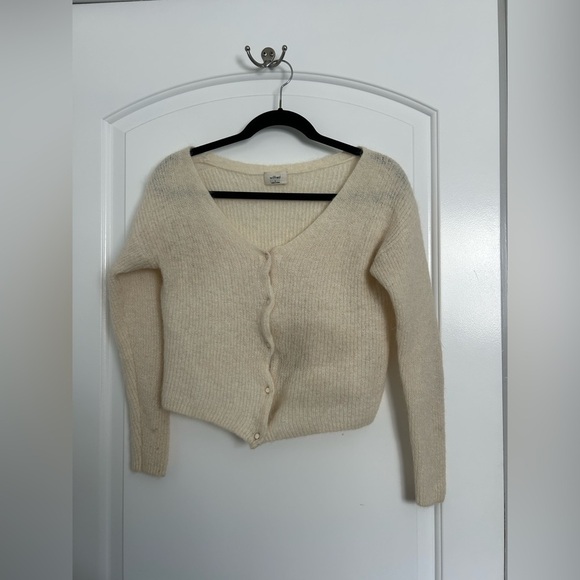 Aritzia Sweaters - Aritzia Wilfred Mohair Alpaca Blend Cozy Cream Women's Sweater size small